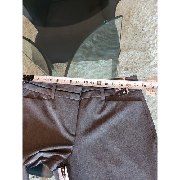 7th Avenue 2 Piece Suit Womens Size 12 Gray Super Stretch Polyester Straight Leg - Picture 8 of 16